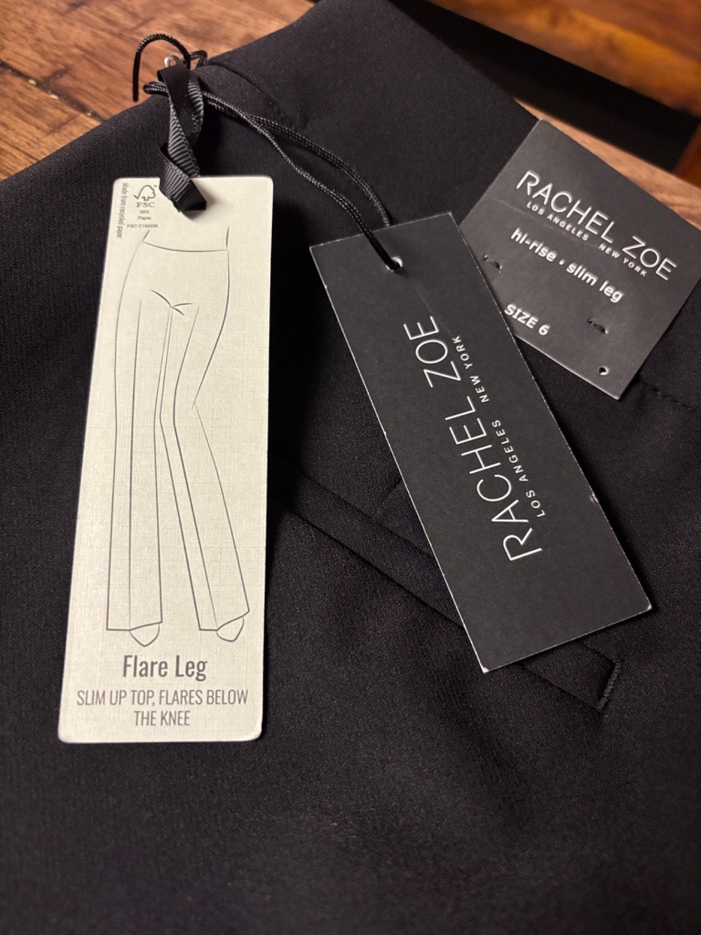 Rachel Zoe Black Flare Leg Pants